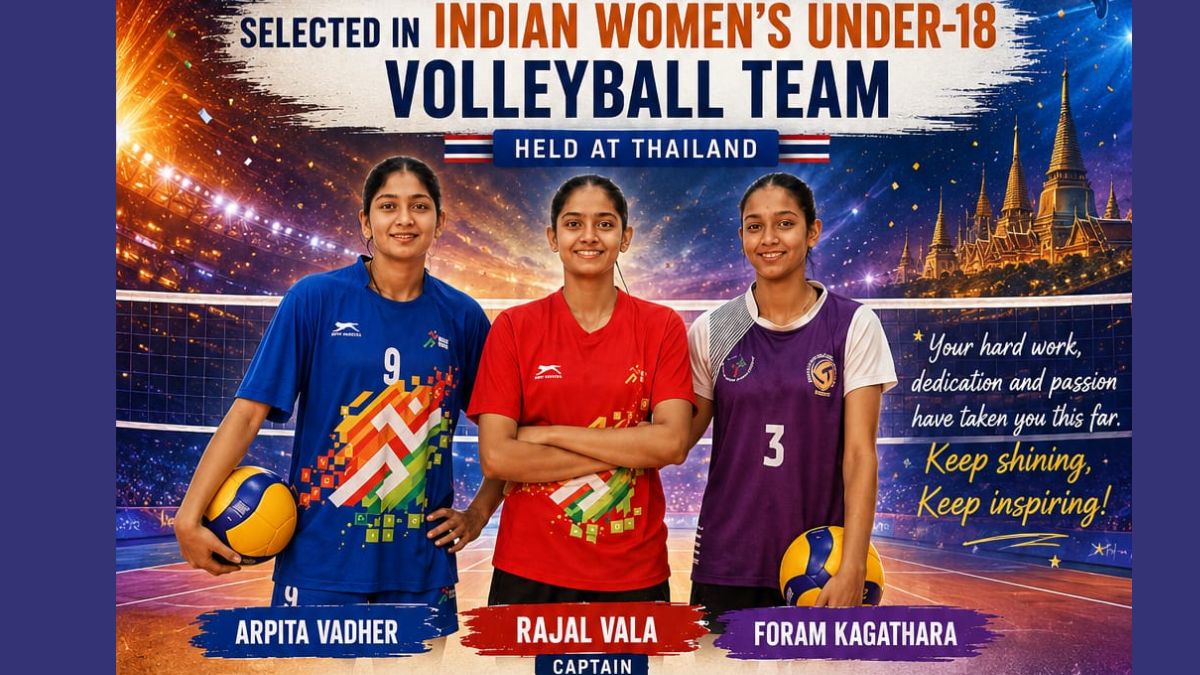 Rajal Vala India U-18 Volleyball Captain Gujarat, the blunt times