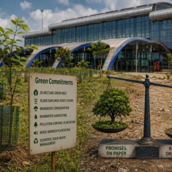 Surat Airport green belt development, the blunt times