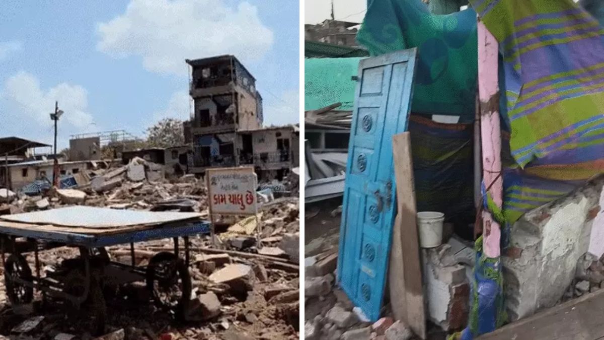 Surat Nasirnagar demolition victims toilet crisis, the blunt times