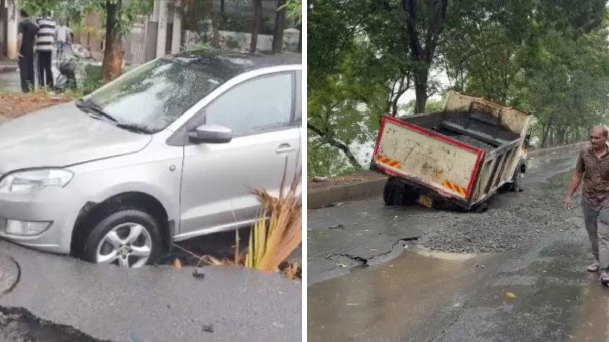 Surat road collapse, the blunt times