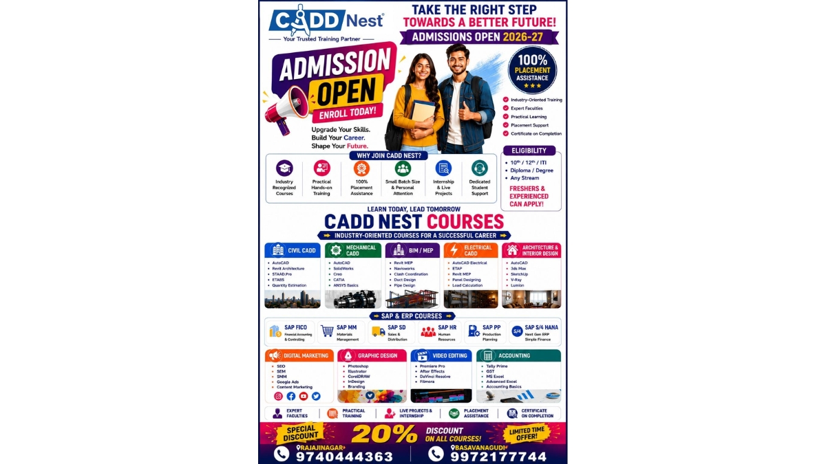 CADD Nest: Empowering Careers Through Industry-Oriented Training and Professional Skill Development-TBT