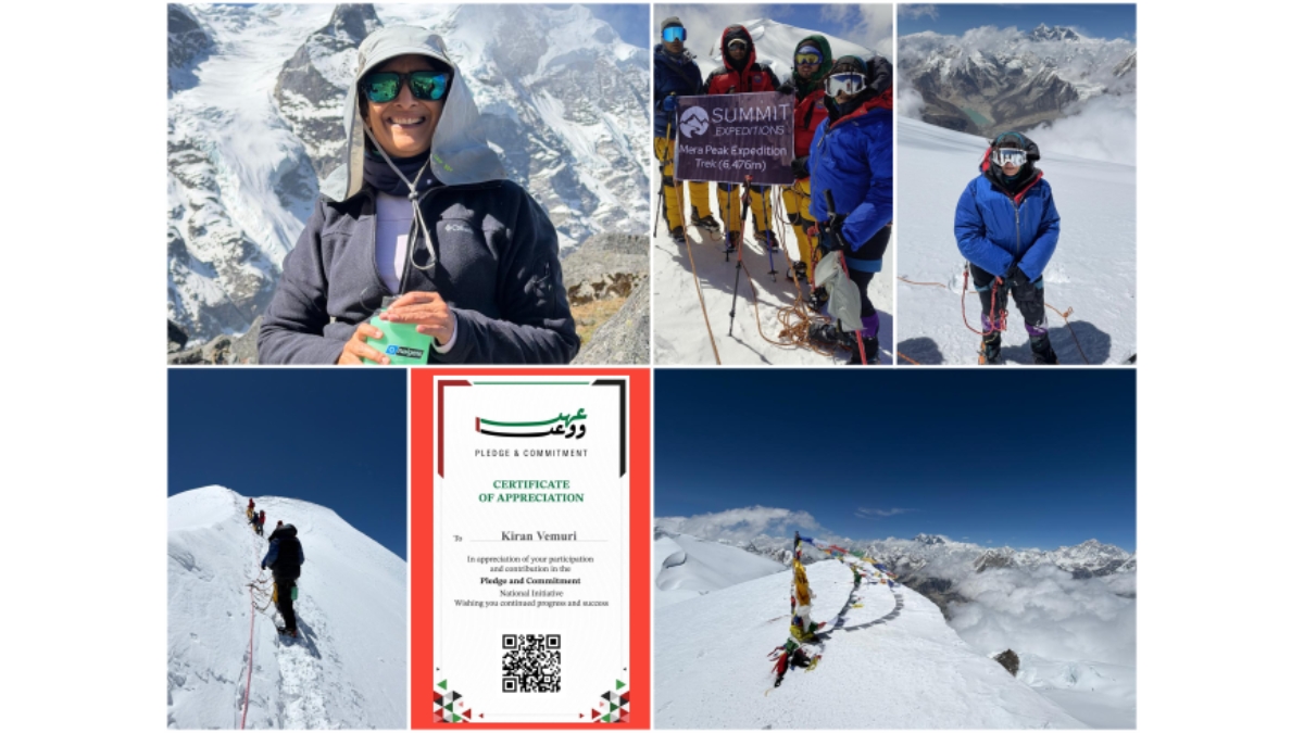 Dr. Kiran Vemuri Scales Mera Peak, Turning Setbacks into a Story of Extraordinary Grit Kiran Vemuri