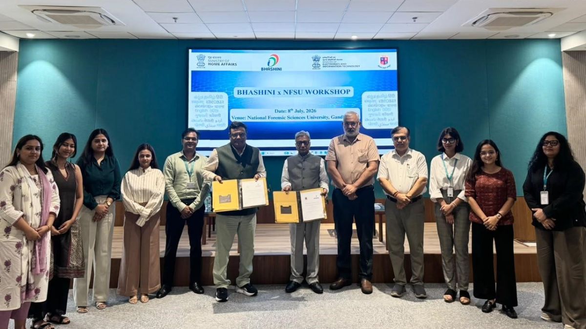 BHASHINI NFSU AI partnership, the blunt times