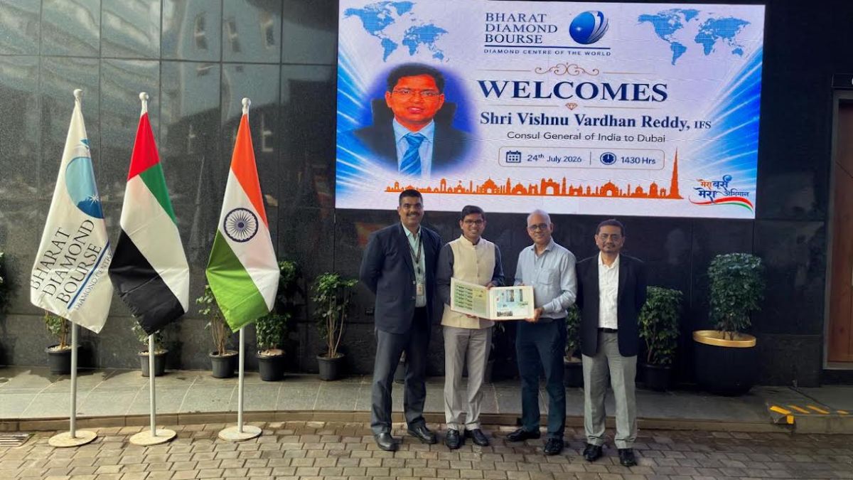 Vishnu Vardhan Reddy Bharat Diamond Bourse, the blunt times
