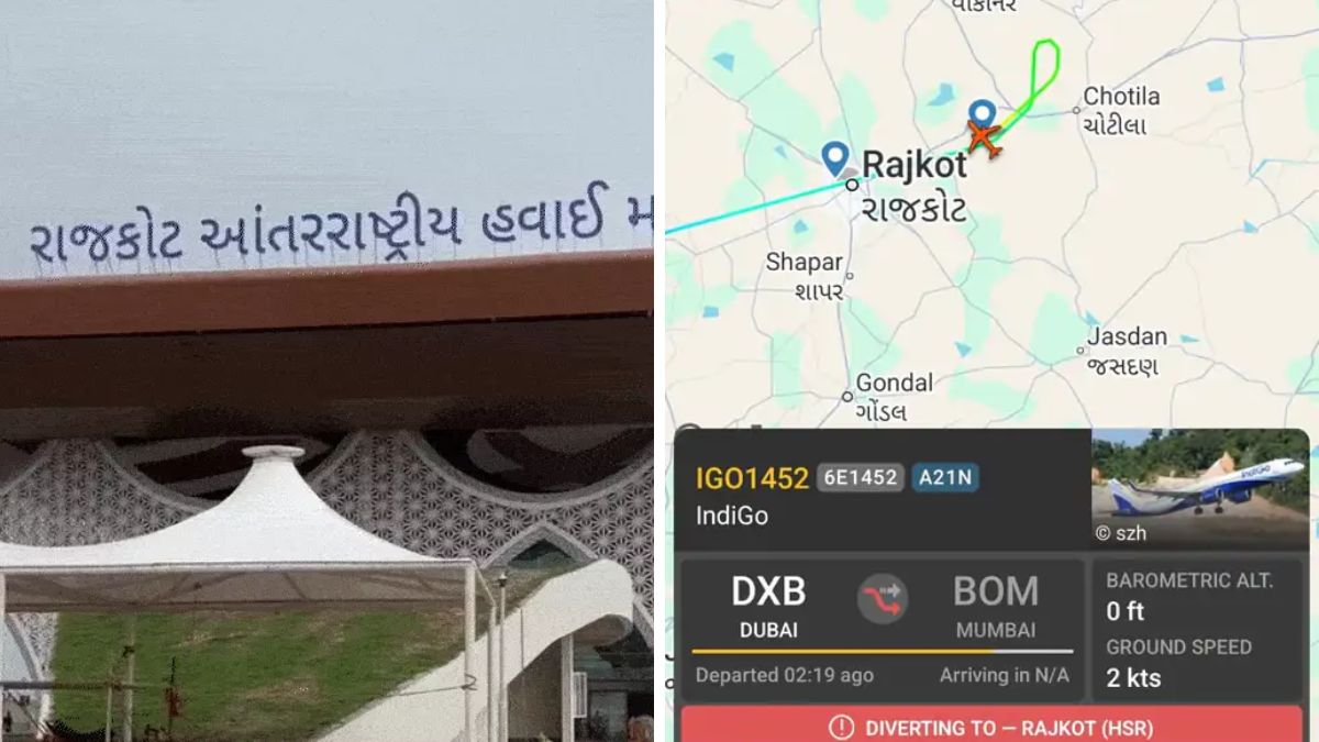 IndiGo Dubai Mumbai emergency landing Rajkot, the blunt times