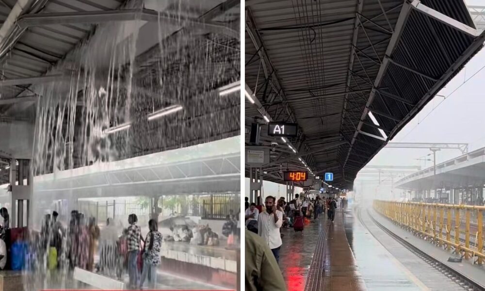 Surat Railway Station roof leak, the blunt times