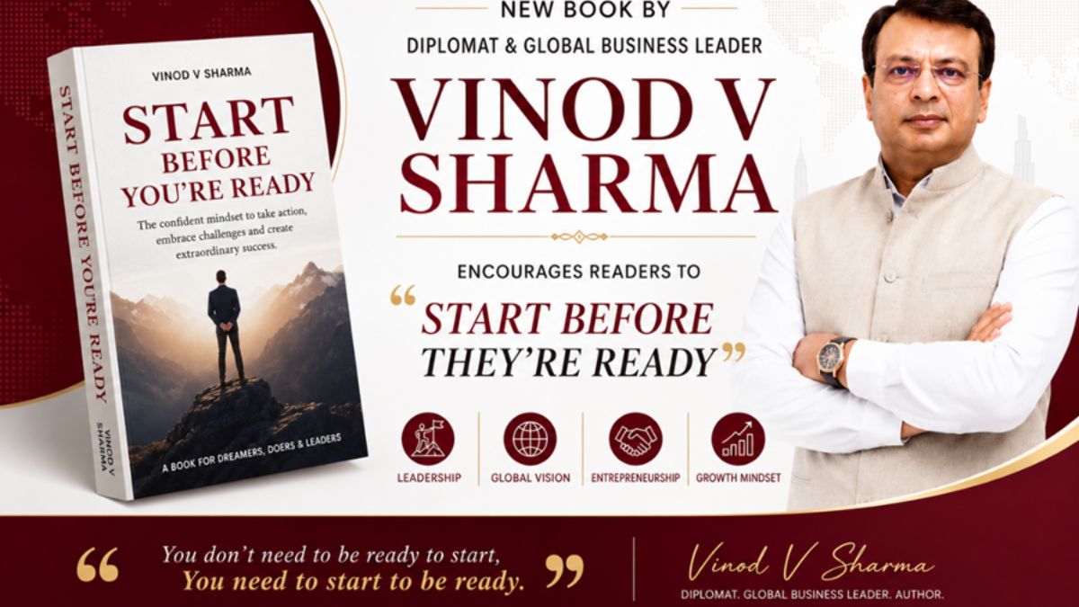 Start Before You’re Ready book by Vinod V Sharma, the blunt times