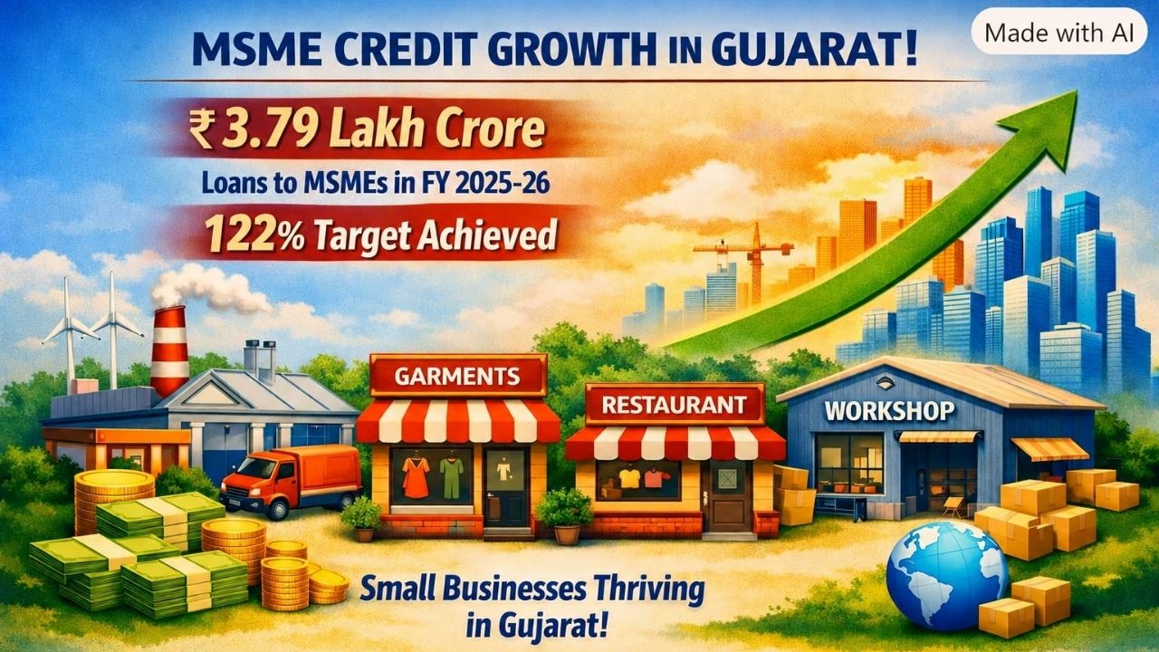 Gujarat MSMEs Receive Rs.3.79 Lakh Crore Bank Credit Gujarat MSME credit, the blunt times