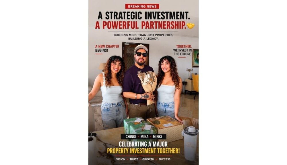 Mika Singh and Chinki Minki Announce a New Property Investment Together, Marking a New Chapter of Growth