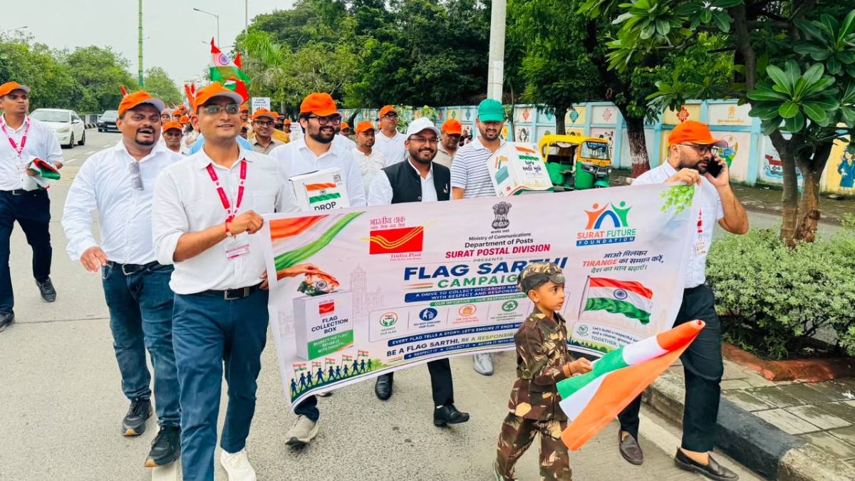 Surat Future Foundation, Shakti Group and India Post Join Hands to Uphold Dignity Of National Flag Shakti Group