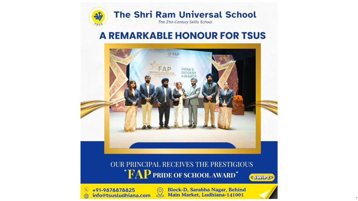 The Shri Ram Universal School, Ludhiana, Ranked #1 in Punjab and Among India’s Top 10 in Cfore 2025 School Survey The Shri Ram Universal School, Ludhiana, Ranked #1 in Punjab and Among India's Top 10 in Cfore 2025 School Survey
