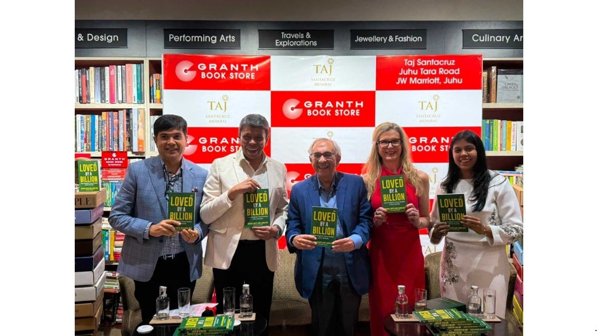 Nadir Godrej launches Dheeraj Gupta's book 'Loved By A Billion'.