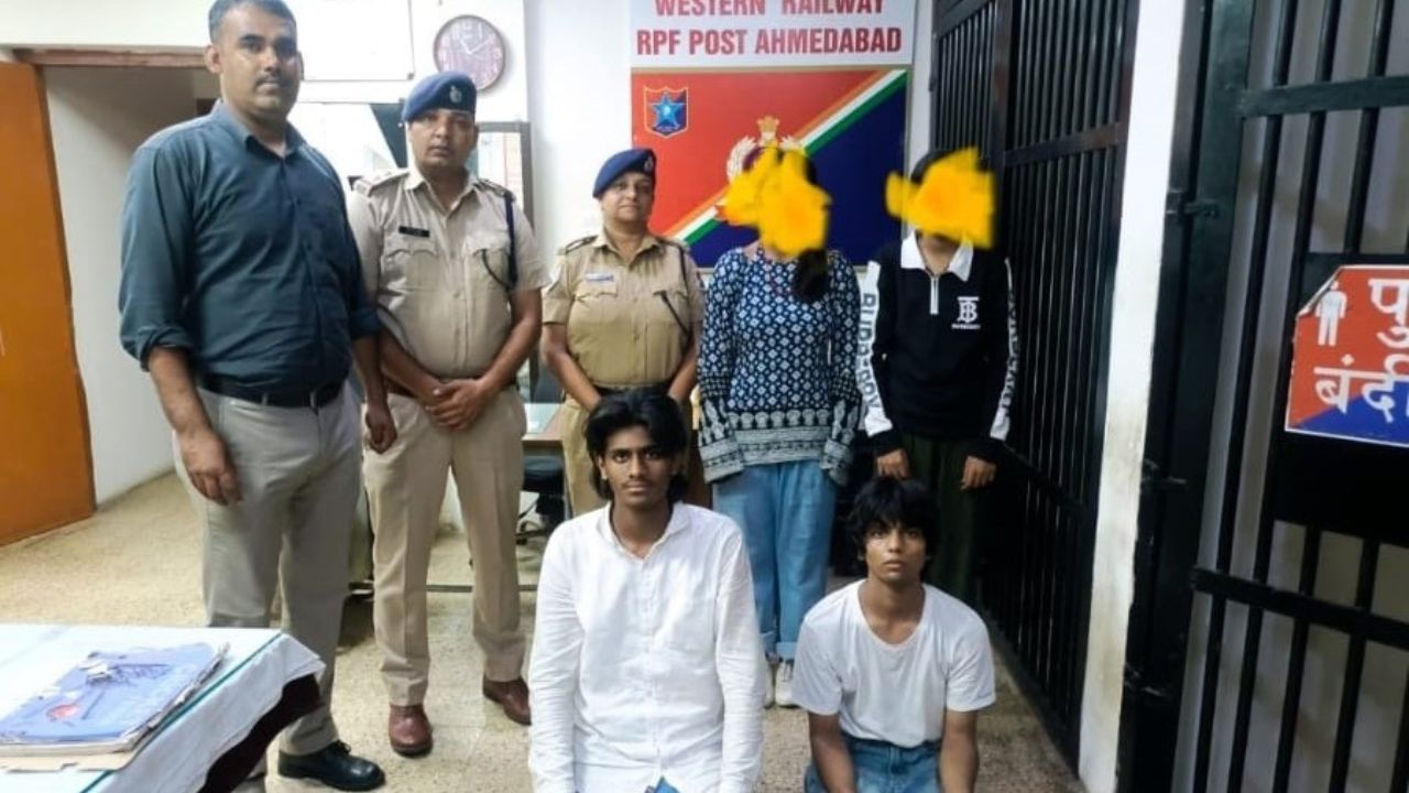 Ahmedabad RPF rescues minor girls, the blunt times