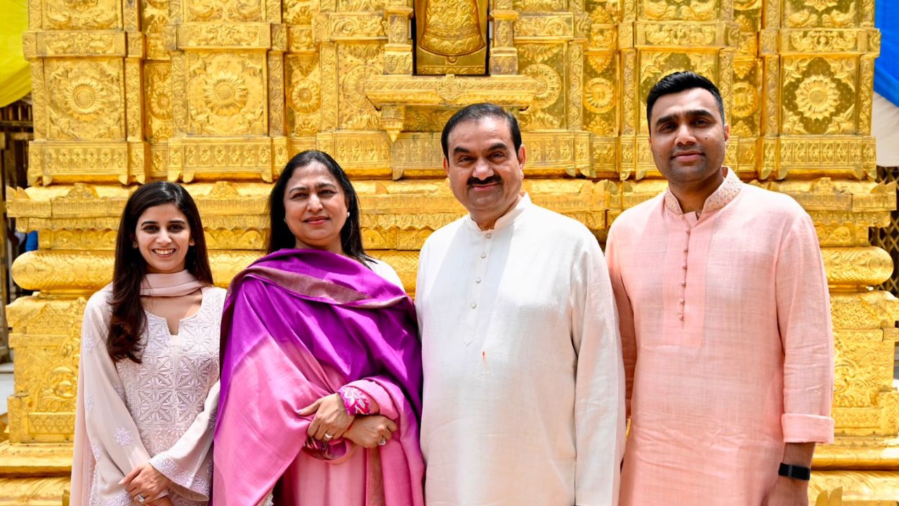 Gautam Adani Mahudi Jain Temple visit, the blunt times