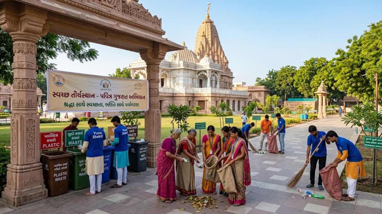 Gujarat’s Pilgrimage Sites Get a Green Makeover Swachh Tirthasthan Pavitra Gujarat Abhiyan, the blunt times