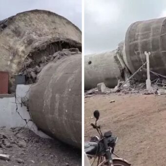 Morbi water tank collapse, the blunt times
