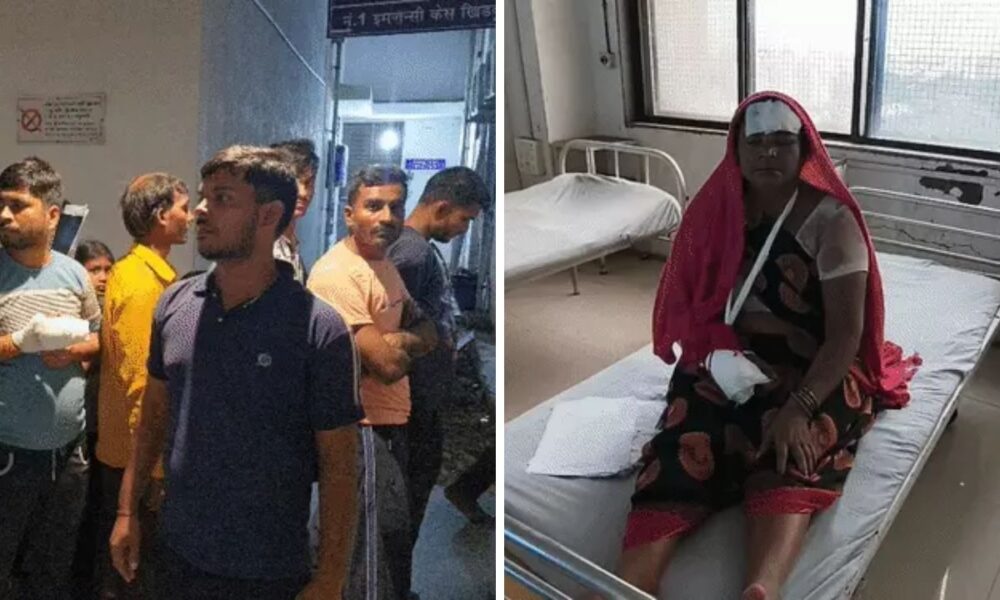 Surat accident workers injured, the blunt times