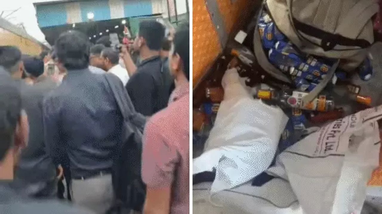 Surat : Passengers Catch Liquor Smugglers on Bandra-Bhuj Train, Raise Railway Security Questions Surat train liquor smuggling, the blunt times