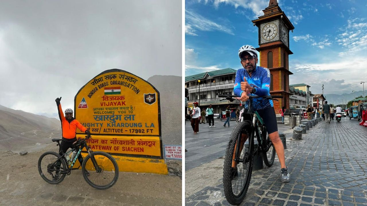 63-Year-Old Valsad Doctor Cycles 502 Km to Khardungla Dr Sudhir Joshi Khardungla cycling expedition, the blunt times