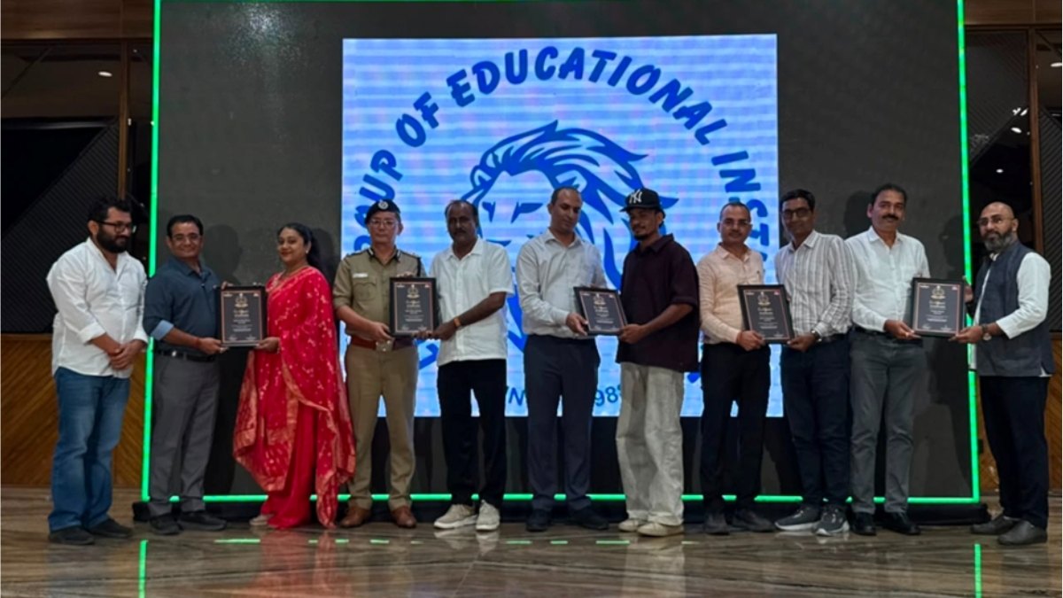 Sungrace School, Sunlight School, And Sunrise School, along With Five Teachers From The Leo Group, were Honored By The Divya Bhaskar Daily Newspaper-TBT