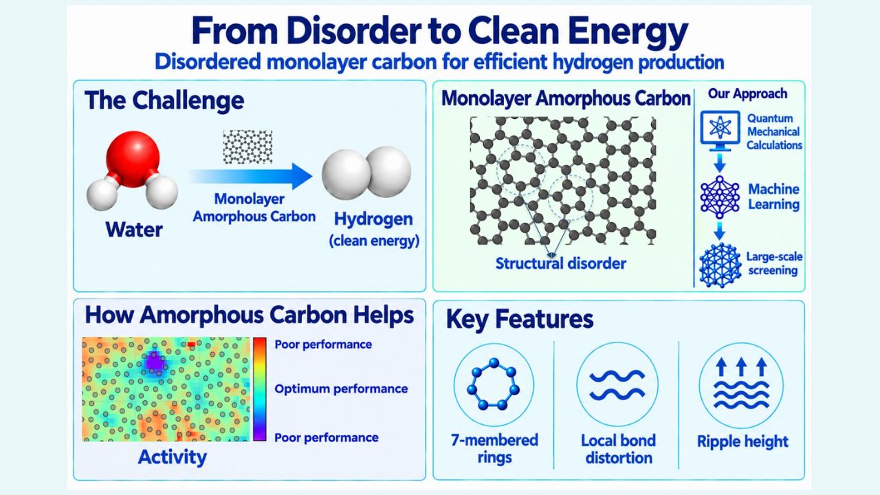 IITGN Study Finds ‘Disorder’ Could Make Green Hydrogen Cheaper IIT Gandhinagar green hydrogen study, the blunt times