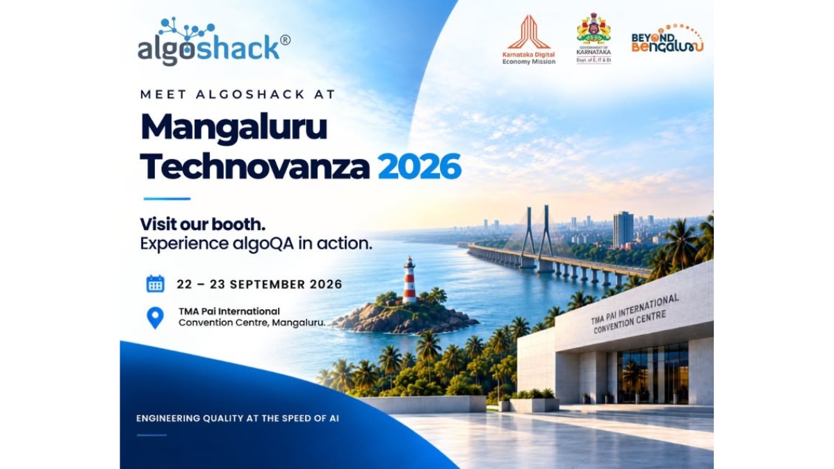 AlgoShack to Showcase AI-Augmented Autonomous Quality Engineering at Mangaluru Technovanza 2026-TBT