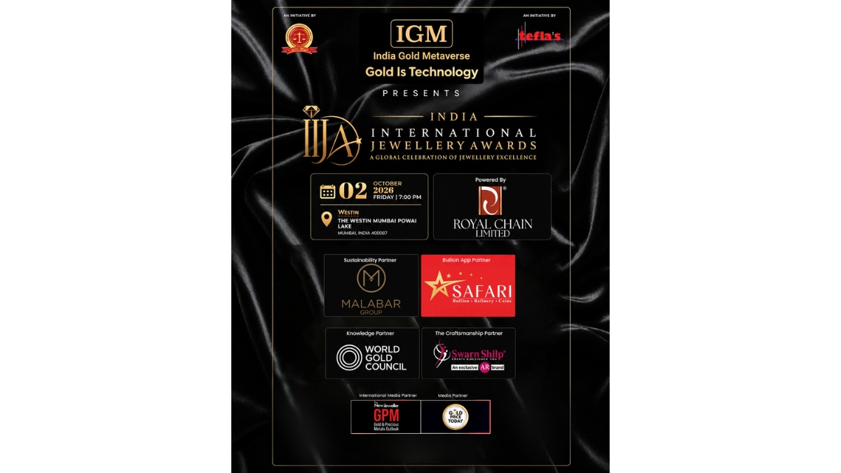 India International Jewellery Awards 2026 Receives Overwhelming Industry Response with Around 200 Nominations-TBT