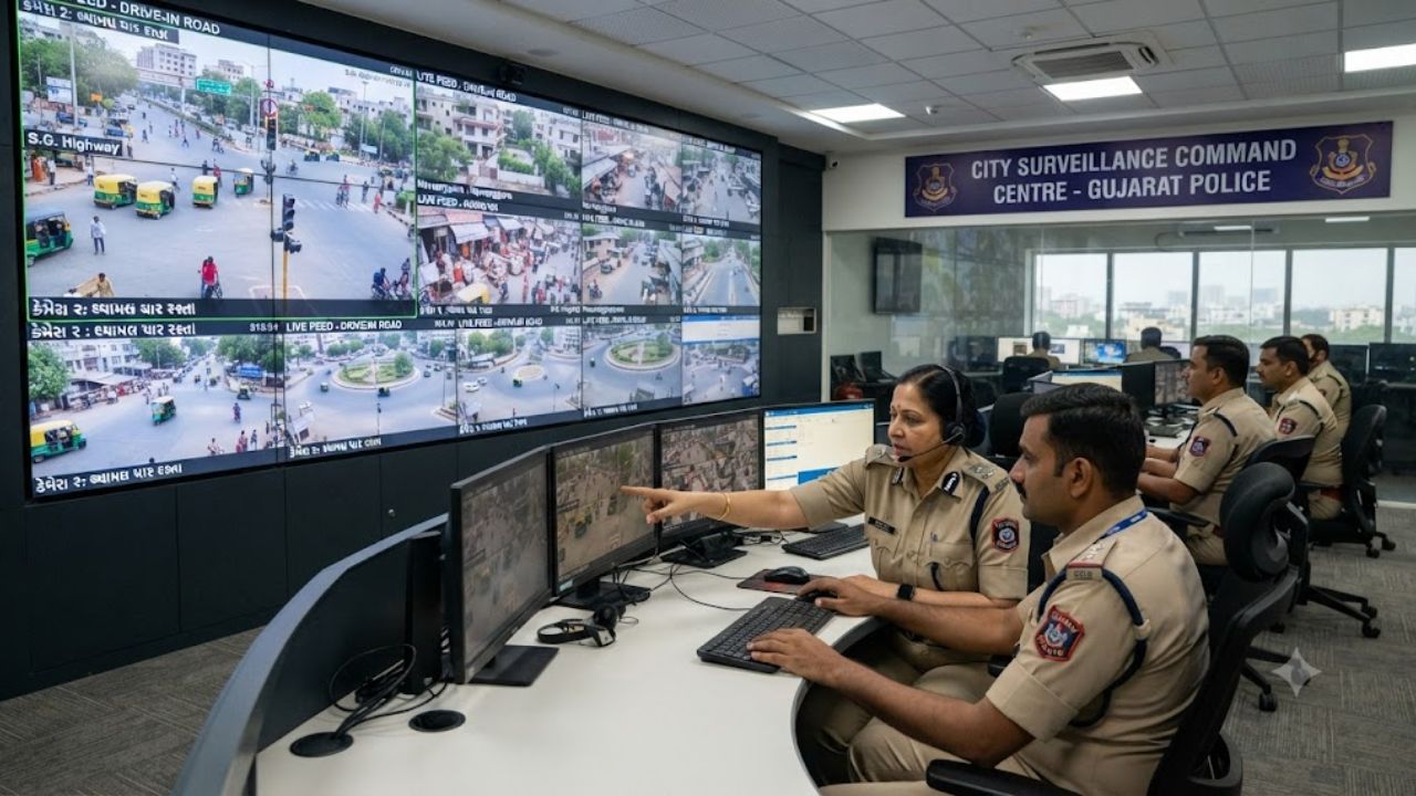 Gujarat Police Pushes Statewide CCTV Expansion Gujarat Police CCTV network, the blunt times