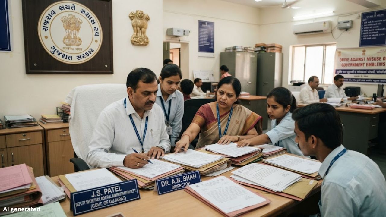 Gujarat Government Emblem Misuse, the blunt times