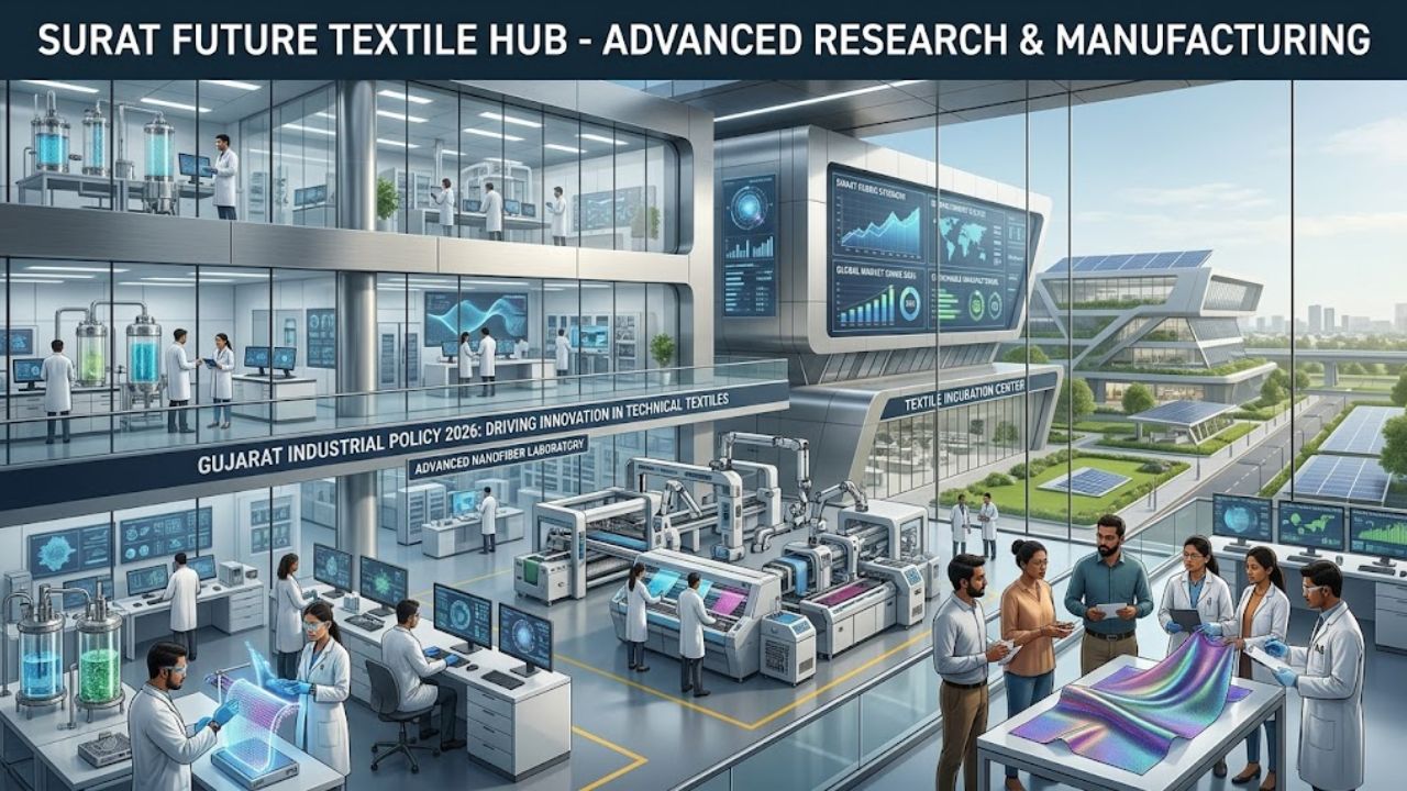 Gujarat Policy 2026: Can Surat Become India’s Textile Tech Hub? Gujarat Industrial Policy 2026 Technical Textiles, the blunt times