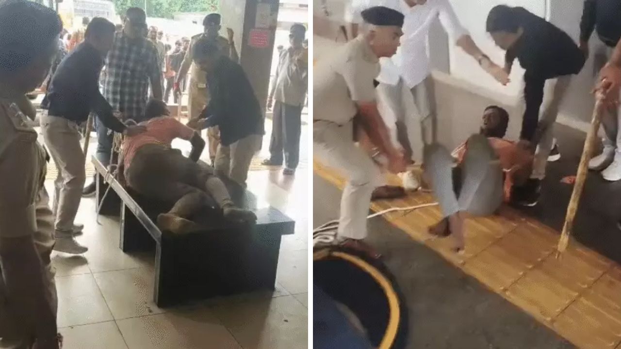 Bhavnagar police beating murder accused Gujarat, the blunt times