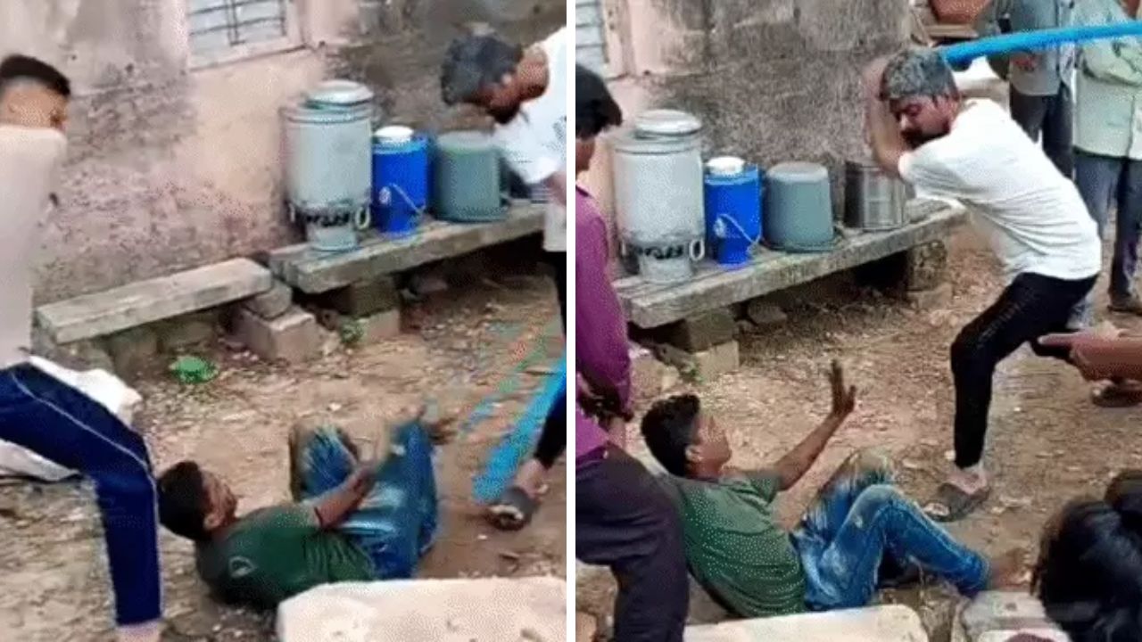 Hathla assault viral video Gujarat, the blunt times