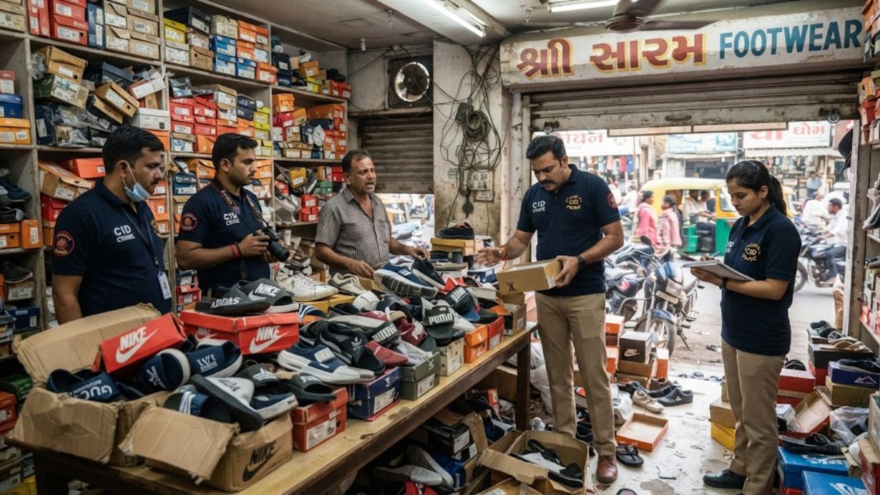 Surat Raid: Rs.12.72 Lakh Fake Puma Footwear Seized fake Puma footwear seized in Surat, the blunt times