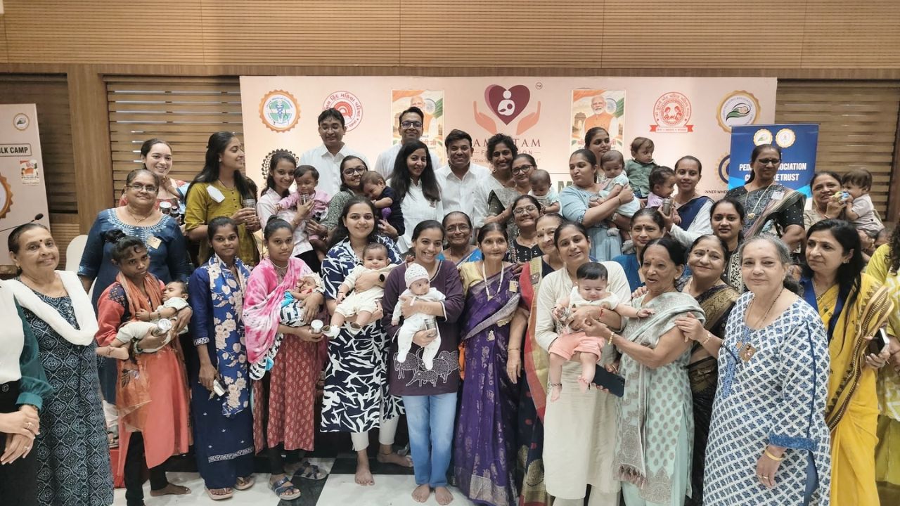 114 Mothers Donate Breast Milk To Help Vulnerable Newborns In Surat human milk donation camp Surat, the blunt times