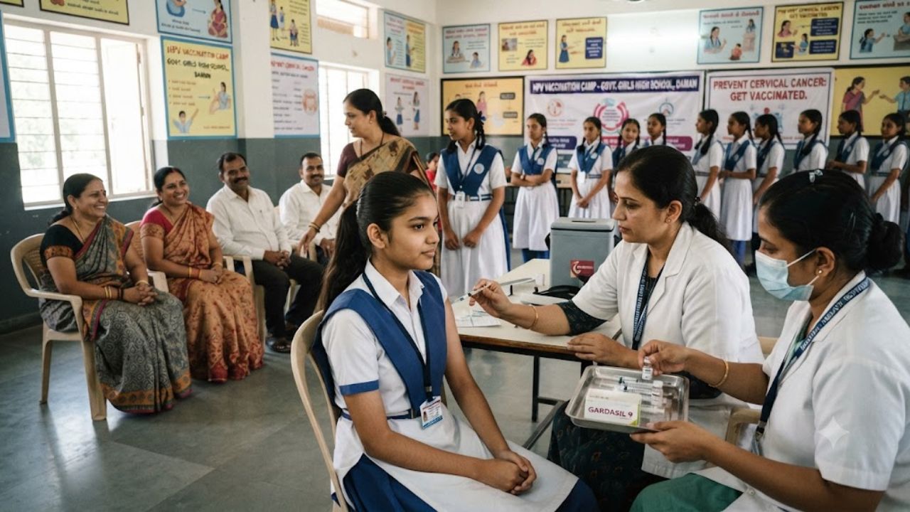 HPV Drive Targets 100% Coverage Across UT Administration of DNHDD HPV vaccination cervical cancer UT of Daman, the blunt times