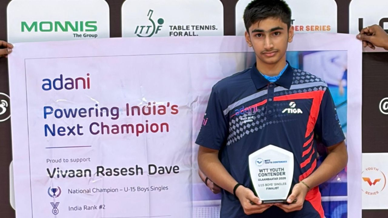 Vivan Dave table tennis Surat, the blunt times