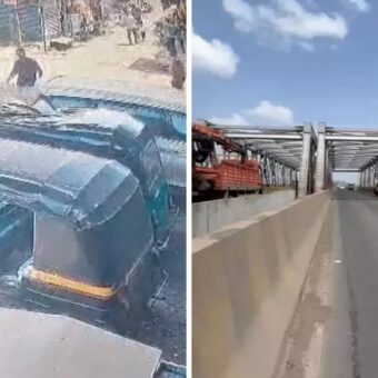 Surat youth falls from Kim Railway Overbridge, the blunt times