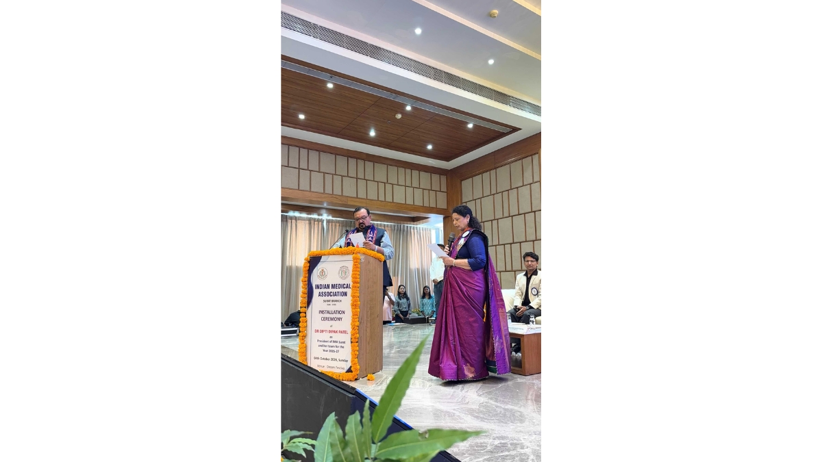 Dr. Dipti Deepak Patel Takes Charge as IMA Surat President for 2026–27-TBT
