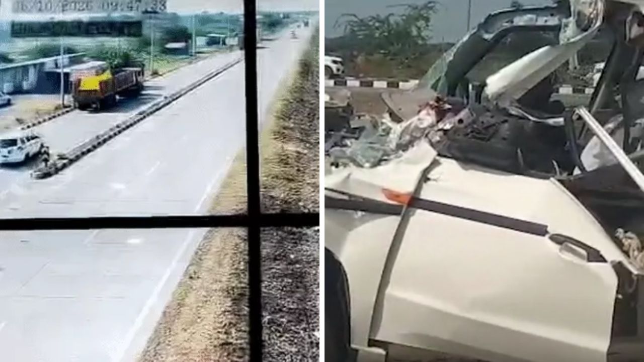 Gujarat : Six Killed as Bolero Crashes Into Trailer in Bhavnagar Bhavnagar road accident Gujarat, the blunt times