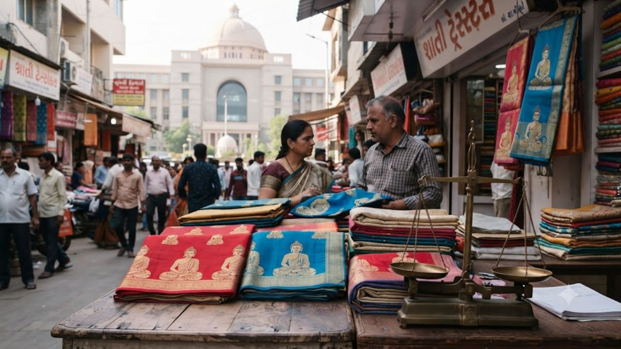 Gujarat HC Quashes Surat Trader FIR Over Buddha-Print Sarees Gujarat HC Buddha saree case, the blunt times