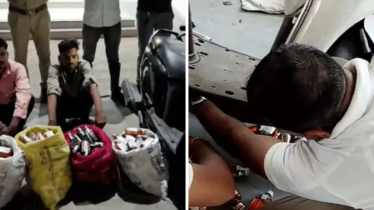 Activa or Liquor Warehouse? Vadodara Cops Pull Out 455 Bottles From Scooters Vadodara Activa liquor smuggling, the blunt times